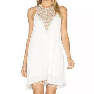 Show Me Your MuMu Beaded White Dress